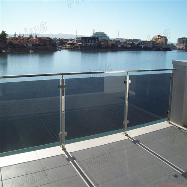 Glass Panel Stainless Steel Glass Railing Post Balustrade Installation For Balcony