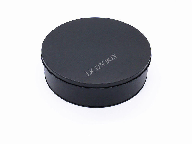 Premium Large Round Metal Tin Box With Double Sides Print For Gift Packaging