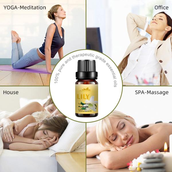 Bulk Perfume Lily Essential Oil Aromatherapy 100% Pure Nature ODM