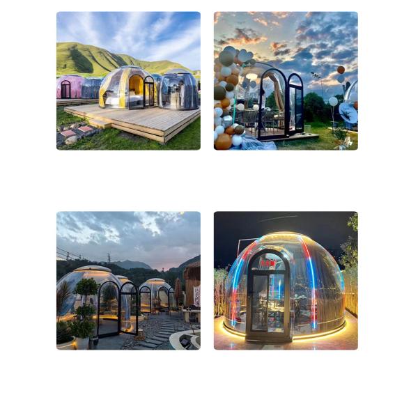 Round camping tent scenic park View Homestay bubble room