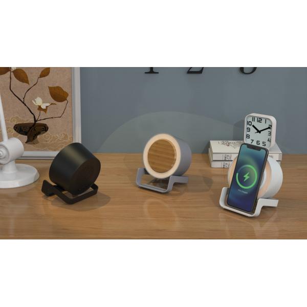 4 in 1 Multi-Funcational Night Light  Bluetooth Speaker With Wireless Charging and Phone Stand