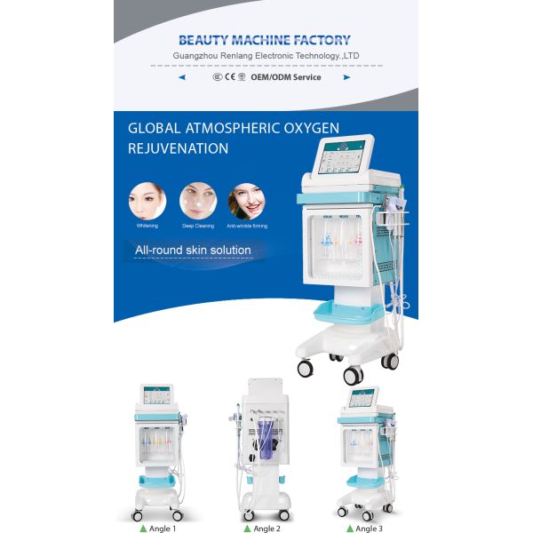 Hydro Oxygen Facial Machine – Easy Operation for Salons & SPA Centers Deep Cleansing + Oxygen Rejuvenation 2 in 1 facial cleaning machine