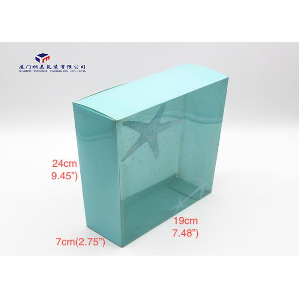 Full Blue Color PET Custom Printed Plastic Boxes Easily Assembled Long Life Time