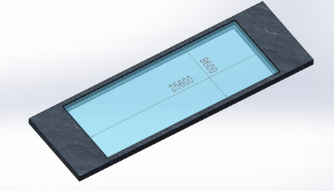 Ультрафиолетовая защита отливки толстых акриловых панелей для семейного бассейна Вилла бассейн