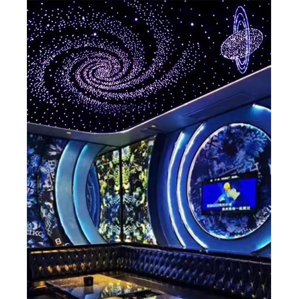 Звездный потолок полиэстера неба кроет декоративный кинозал черепицей 600mmx600mm