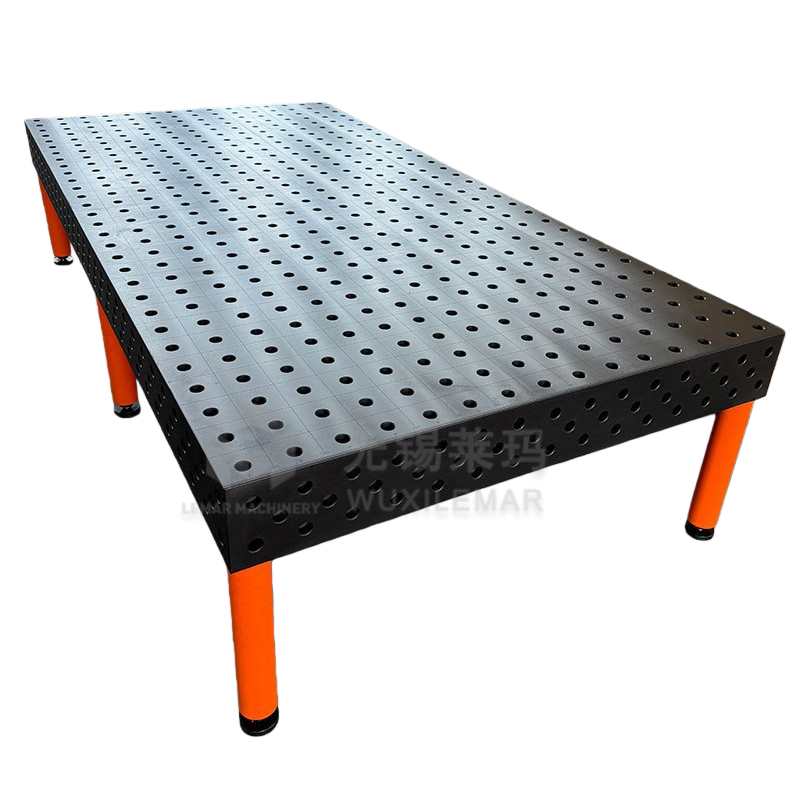 M12 3D Welding Fixture Table 50x50 Grid 12mm Thin Cast Iron Top Tilting Welding Table