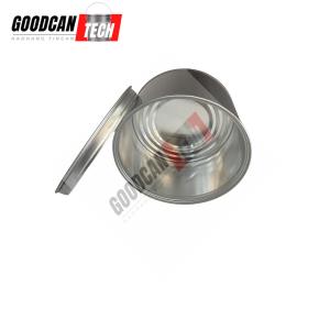 Poly Putty 3liter Paint Round Tin Cans With Metal Cover OEM Printing Brand