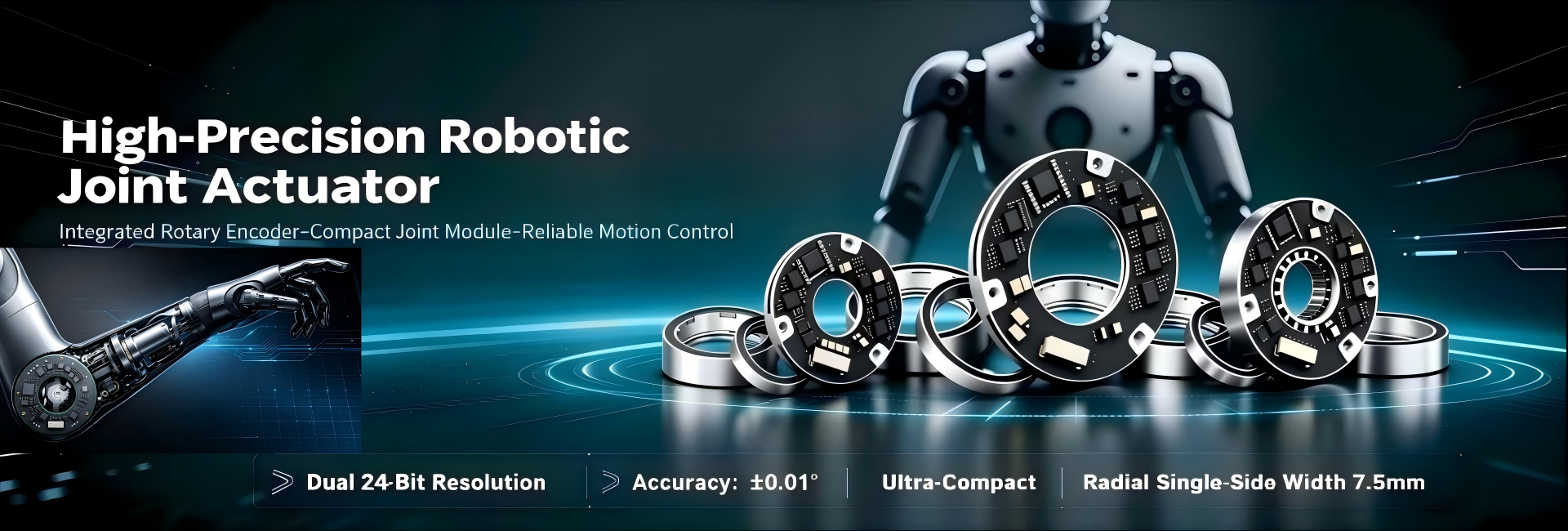Humanoid Robot Absolute Inductive Encoder T041