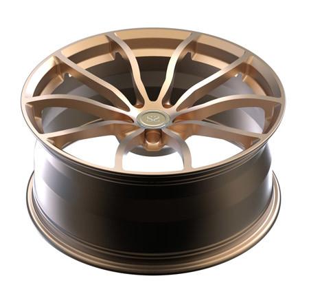Custom Aluminum Alloy Forged Wheels Champagne Gold For BMW 520d F10 Rims