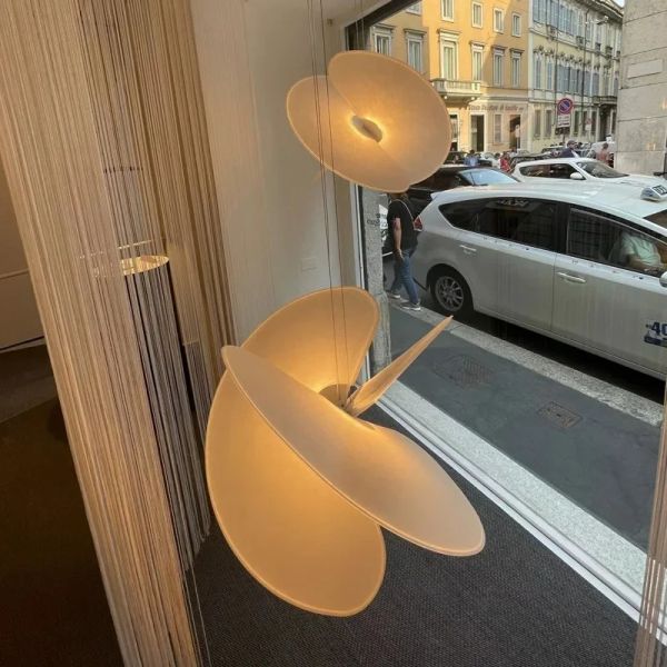Silk Fabric Chandelier Eye Protection LED Levante Pendant（WH-AP-607）
