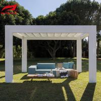 Tente imperméable blanche motorisée 3x4m à abats-sons extérieure de Pergolaproof de pergola en aluminium