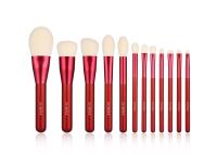 Escova de mistura do destaque vermelho sintético da fundação do pó do grupo de escova da composição 12PCS