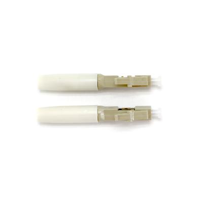 Conector rápido da fibra ótica de FTTH LC multimodo com cor bege verde azul