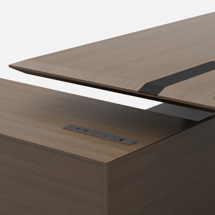 ISO14001 Height Adjustable Executive Desk ODM Executive Sit Stand Desk