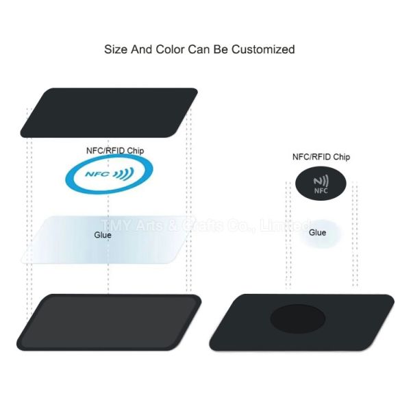 Wholesale Blank Printable PVC NFC Business Card With NFC 213/215/216 Sticker
