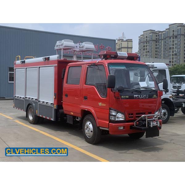 600P 130hp ISUZU Fire Fighting Emergency Rescue Truck Diesel Engine