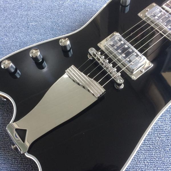 Custom Left Handed Electric Guitar in Black
