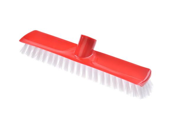 Outdoor 48 Scrub Deck Brush Stiff Bristle Heavy Duty Push Broom For Rough Surface