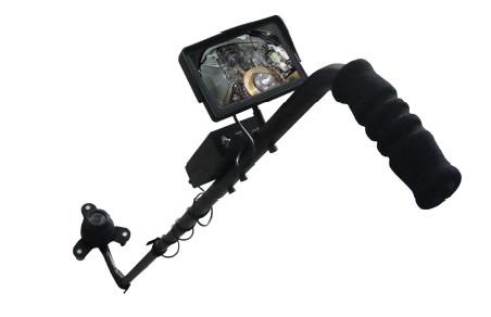 Black 4.3 Inch Lcd Screen Under Vehicle Inspection Scanner For Car Bomb Detecting