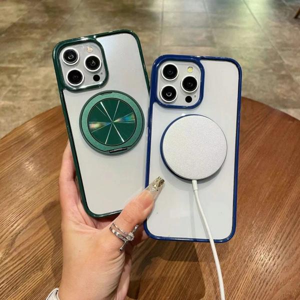 Private Mold Luxury Flip Case With Wireless Charging