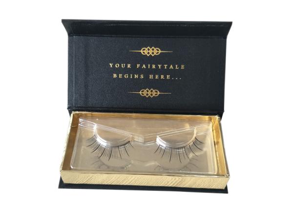 Small Size Eyelash Packaging Magnetic Closure Gift Box Various Design With Plastic Tray