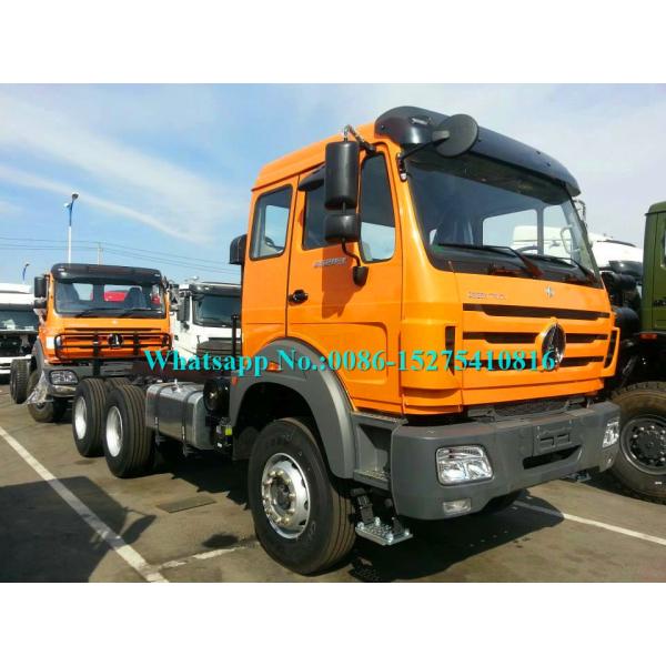 Orange BEIBEN Beiben Tractor Truck , Trailer Head Truck Left Hand Drive For Logistics