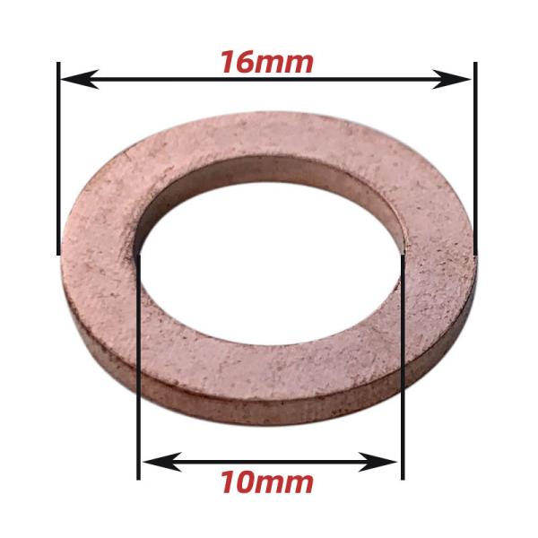 Шайба болта медного тормозного шланга Стандартные шайбы банджо М10