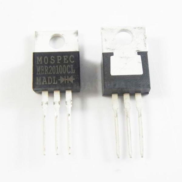 Transistor MBR20100CT Transistor MBR20100 MBR20100CTL Diode Array 1 Pair Common Cathode Schottky Rectifier 100V TO-220
