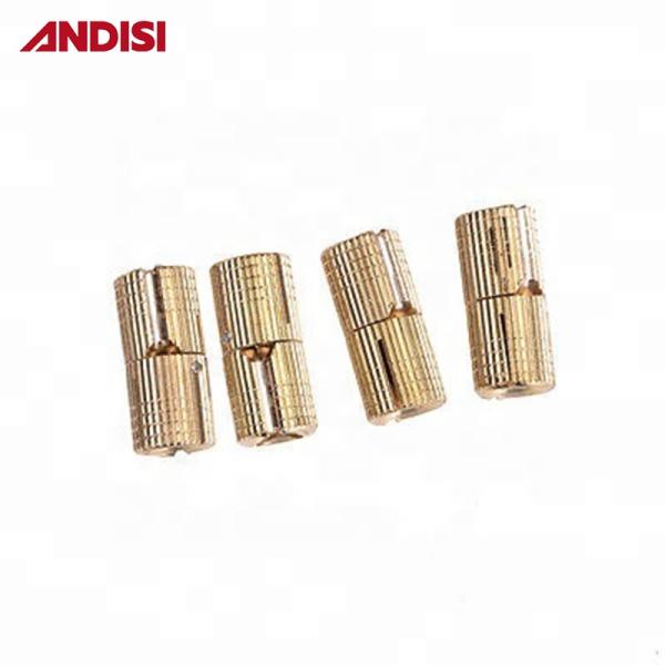 Modern Design Style High End Brass Concealed Cylinder Solid Brass Hinges for Wooden Box