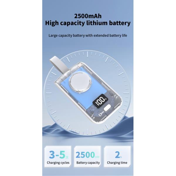 Беспроводный зарядный блок для iPhone и iWatch 2500mAh 98*22*145мм
