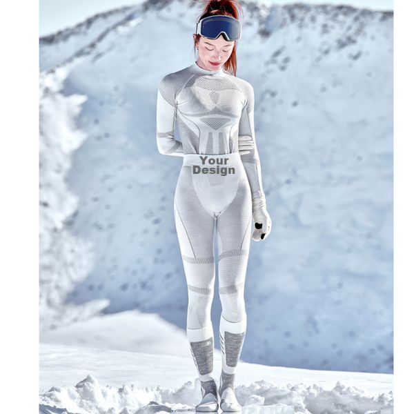 Unisex Merino Wool Seamless Thermal Base Layer Long Sleeve Top