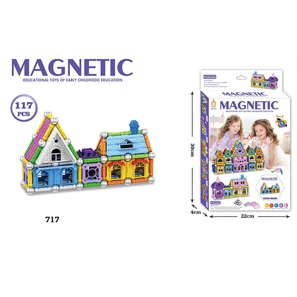 168 Pcs Magetic Plastic Building Blocks Educational Toys / Construction Building Sets Toys