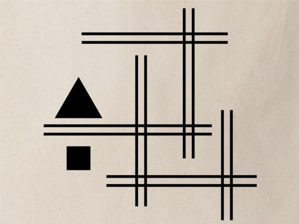 Cotton Tote Bag Women Bauhaus (Archi15)