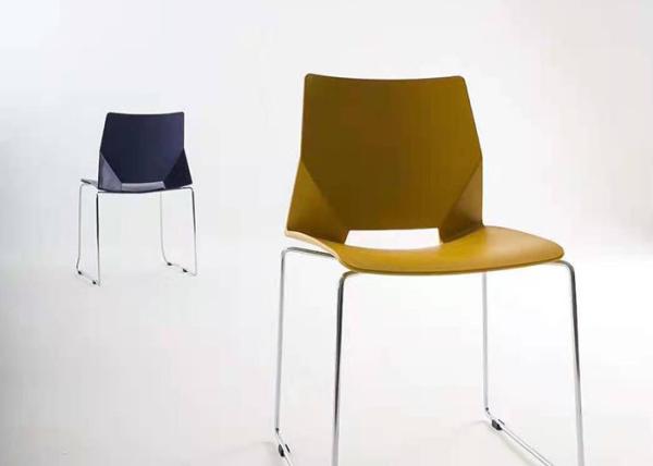 Stackable Office Waiting Room Chairs 45cm Visitor Chair Without Arms