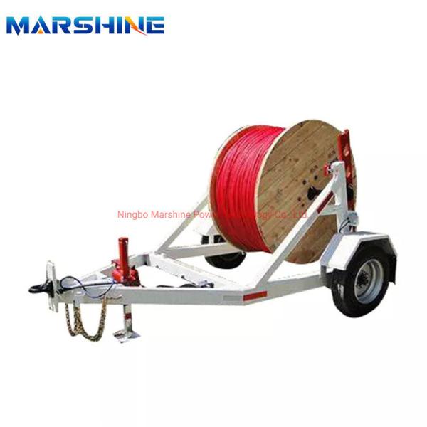 Oem Engineering Cable Spool Trailer Drum Handling Roller Machine