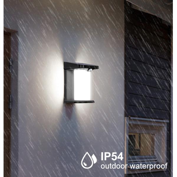 Solar Wall Light CRI 80 6000K-6500K Neutral White -5-50℃ Decorative Motion Sensor Action Solar Wall Mounted Light