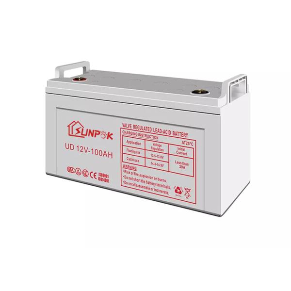 la batterie de gel de 100Ah 200Ah 12V autorisent les systèmes solaires avec le