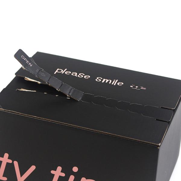 Custom Print Logo Corrugated Paper Boxes Recycled Cardboard Zipper Tear Strip Box