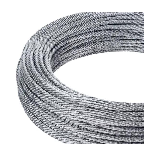 Corde en acier au carbone de qualité 4x31 8,3 mm galvanisée à chaud pour plateforme suspendue
