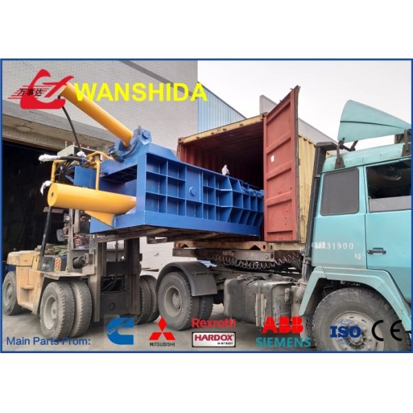 Compact Hydraulic Metal Baler for Aluminum and Copper Scrap, 160 Ton Force with Air Oil Cooler