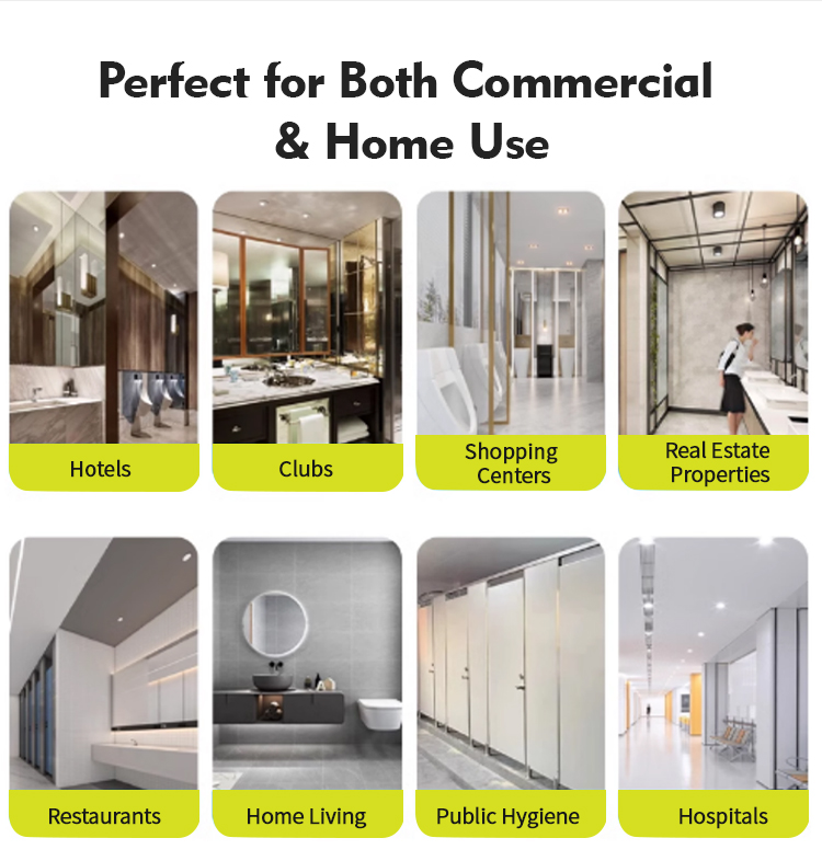 Modern Wall Mounted Pump Soap Dispenser 800ML Refillable For Home Hotel Bathroom Kitchen