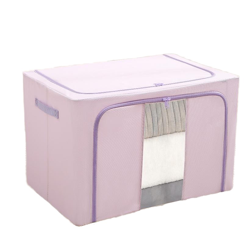 Hot Selling Cotton Fabric Storage Box Foldable Rectangle Clothes Containers for Wardrobe Organizer