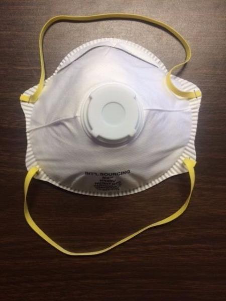 Twin Strap Ffp3 Disposable Respirator Mask For Electronic Manufacturing