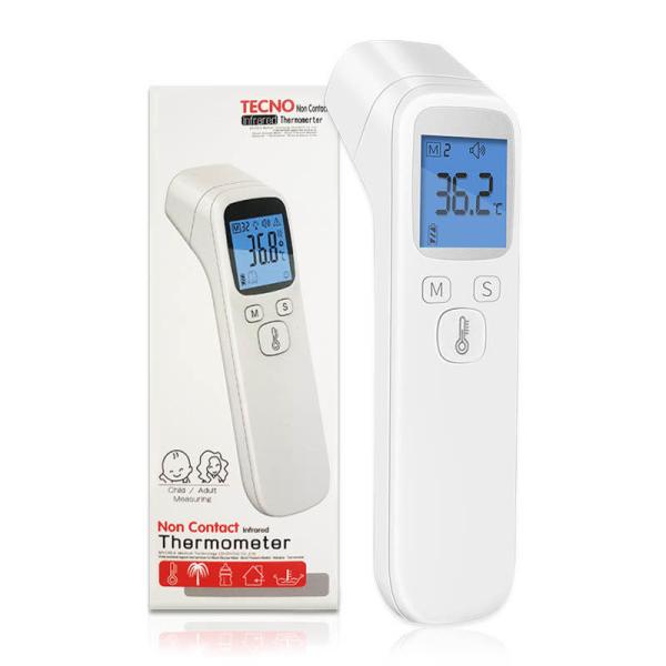 Non-contact Digital IR infrared thermometers gun free hand design Red Electronic thermometers for Baby Adult