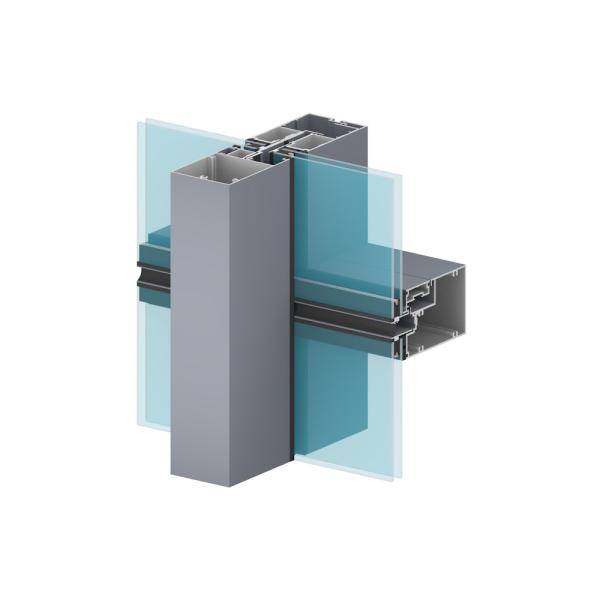 Внешней стеклянной длина и цвета ненесущей стены алюминиевой подгонянные рамкой