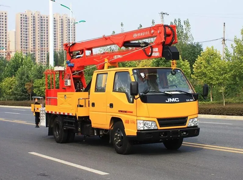 18m 20m 22m Pick Up Truck Articulated Boom Lift High Altitude Aerial Work Platform Truck