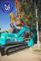 Manœuvrable Sk75 utilisée Kobelco 7,5 tonnes excavateur polyvalent pour la construction