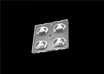 Type II-M 2 Vehicle Lanes LED Light Lens , Square Shaped LED Optics Lenses Module