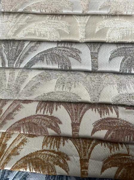 Polyester Chenille Luxury Curtain Fabric Breathable With Woven Technics