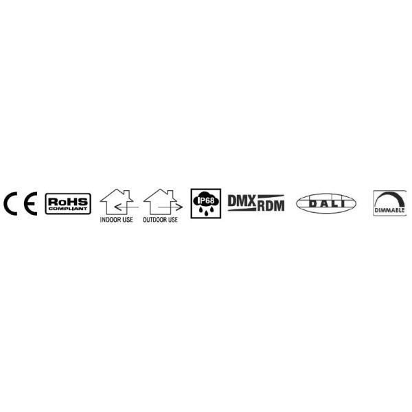 Взгляд сверху испуская неоновую пользу UL CE ROHS прокладки СИД IP68 dimmable на открытом воздухе Сторона IK08 3 испуская неоновую прокладку IP68 24VDC СИД для на открытом воздухе здания